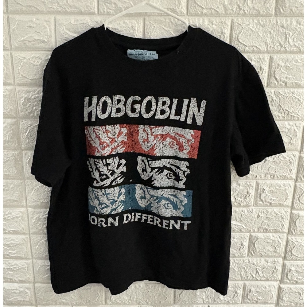 HOBGOBLIN BORN DIFFERENT MENS SHIRT SIZE XL‎ BLACK SHORT SLEEVE